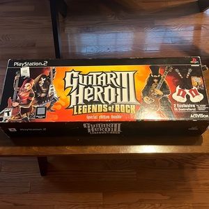 Two working Guitars for the PlayStation 2.Does not include game just controllers